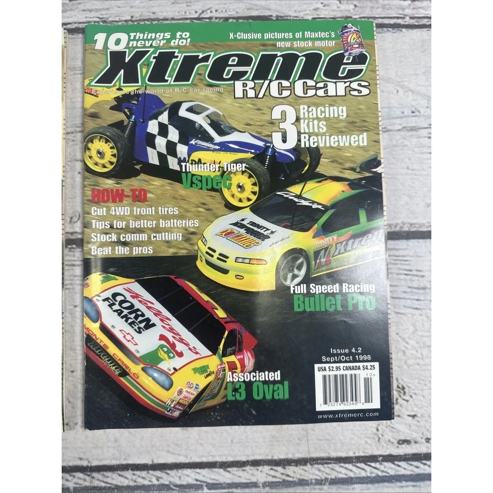 Lot of 2 Xtreme RC Cars Magazines Sept/Oct 1998 +August 1998